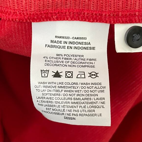 Nike Pro Bowl NFL On Field Polo Shirt Mens XL Red Dri Fit Athletic Henley DH1941 - Picture 11 of 12